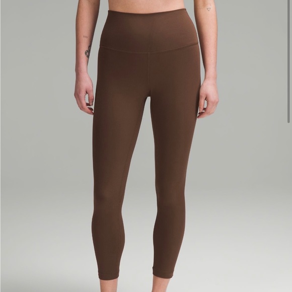 lululemon athletica | Pants & Jumpsuits | Align Ribbed Highrise Pant 25 ...